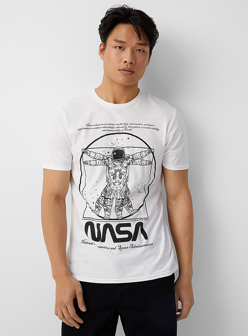 Le 31: Le t-shirt Astronaute de Vitruve Blanc pour homme