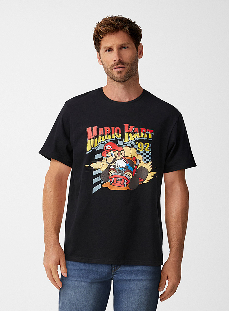 Le 31: Le t-shirt Mario Kart 92 Noir pour homme