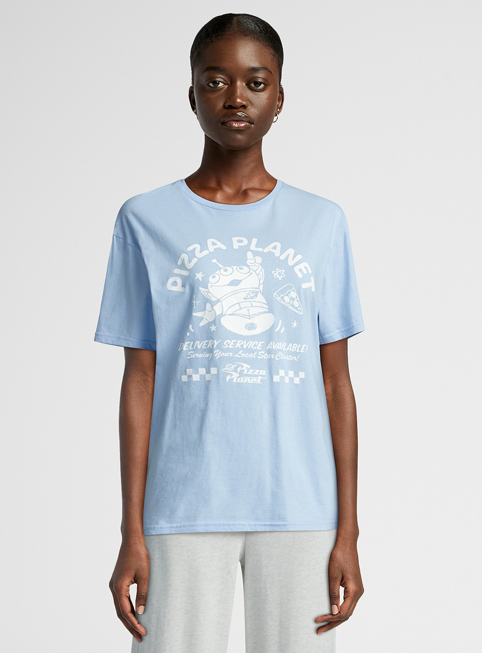 Twik Pizza Planet T-shirt In Baby Blue