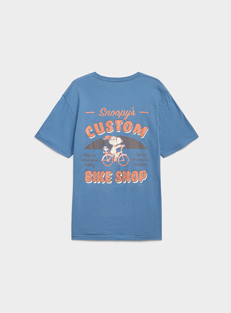 Snoopy Bike Shop T-shirt product image (primary)