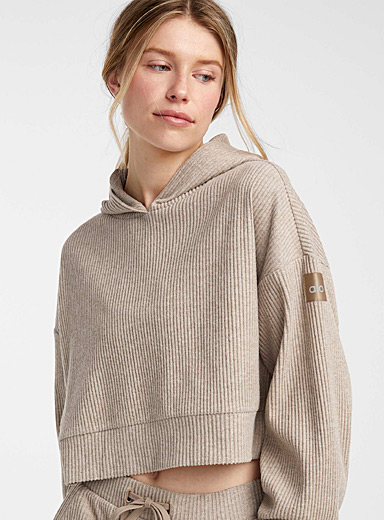 Muse ribbed soft cropped sweatshirt 