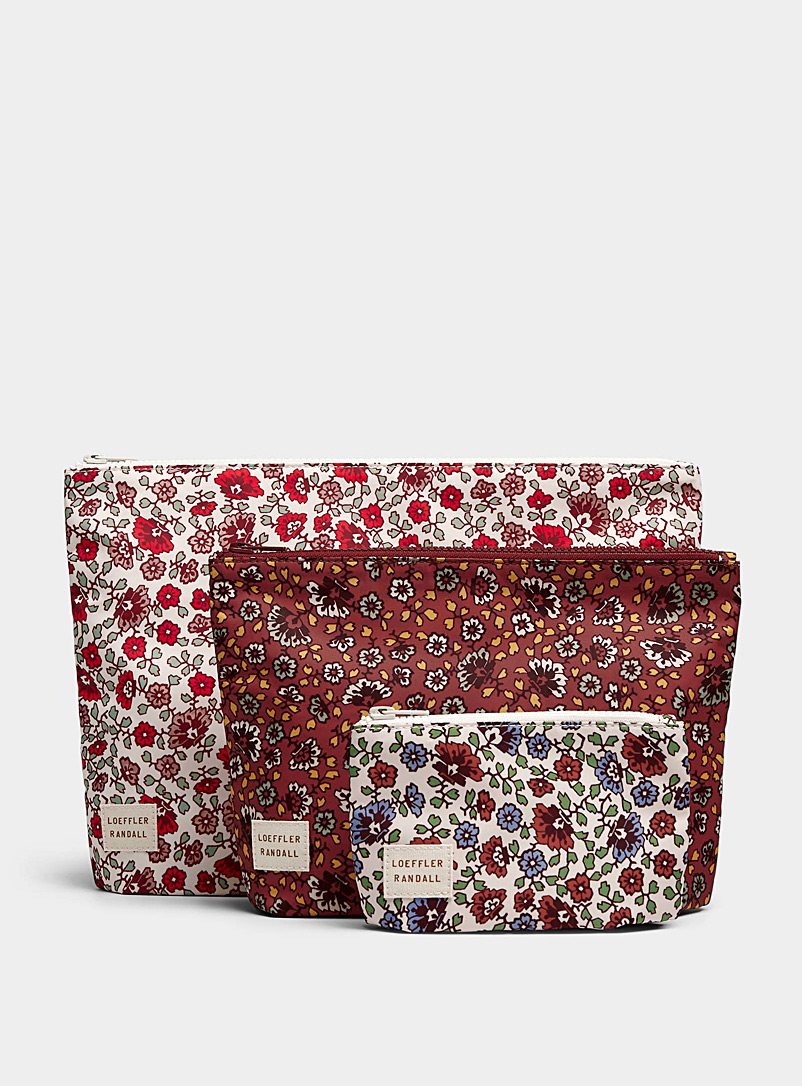 Loeffler Randall Assorted Murphy floral pouches Set of 3 for women