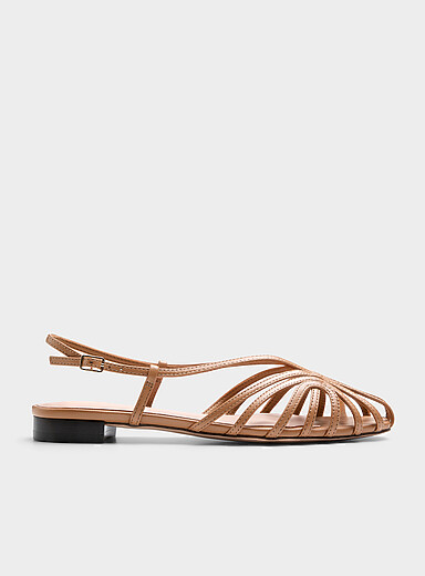 Devon satin lattice sandals