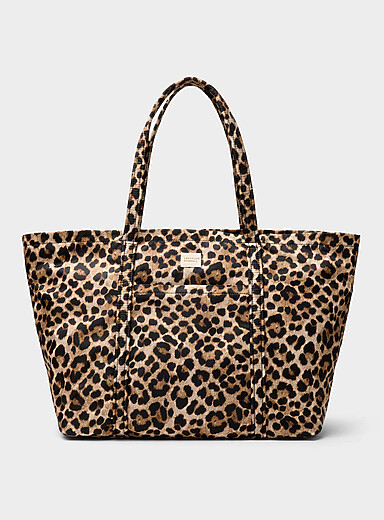 Le fourre-tout XL &agrave; motif Dina Avec passant pour valise
