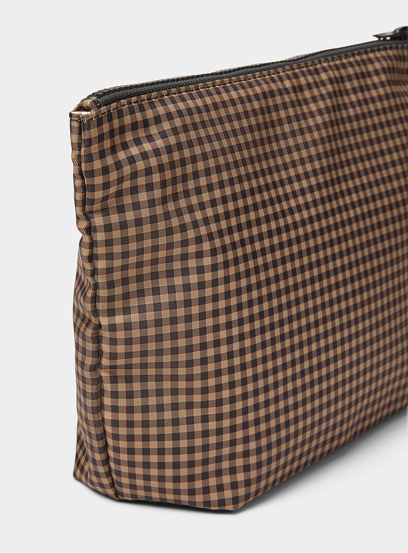 Loeffler Randall Patterned Black Tracy patterned zipped pouches 2-pack for women