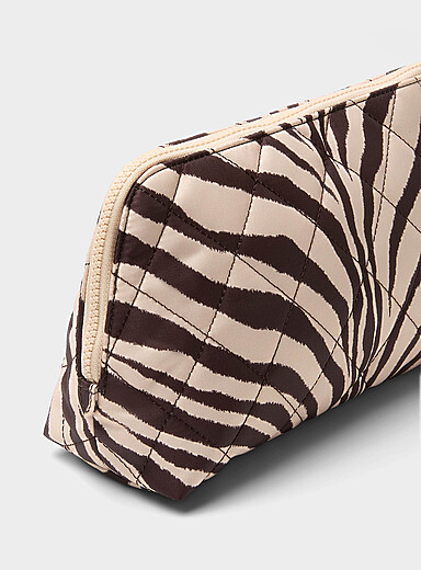 Frances patterned quilted cosmetics case