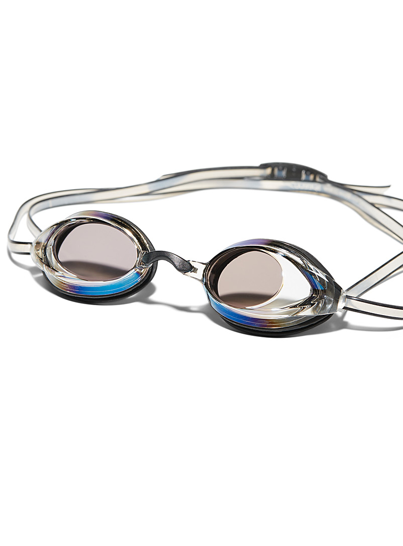 Speedo Slate Blue Women's Vanquisher 2.0 mirrored swim goggles for women