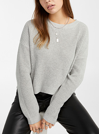 Ribbed loose cropped sweater | Twik | Shop Women's Sweaters | Simons