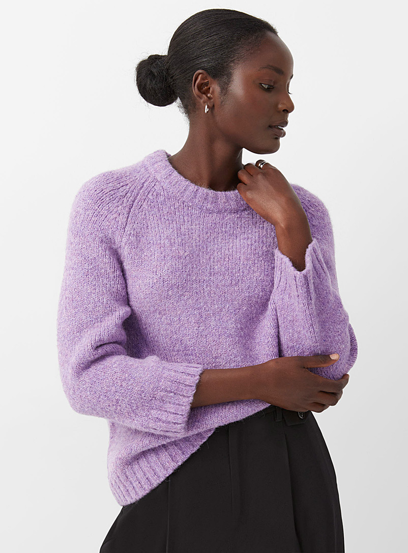 Contemporaine Lilacs Shimmering raglan sweater for women