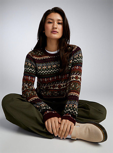 Twik Assorted Fair Isle wool sweater for women