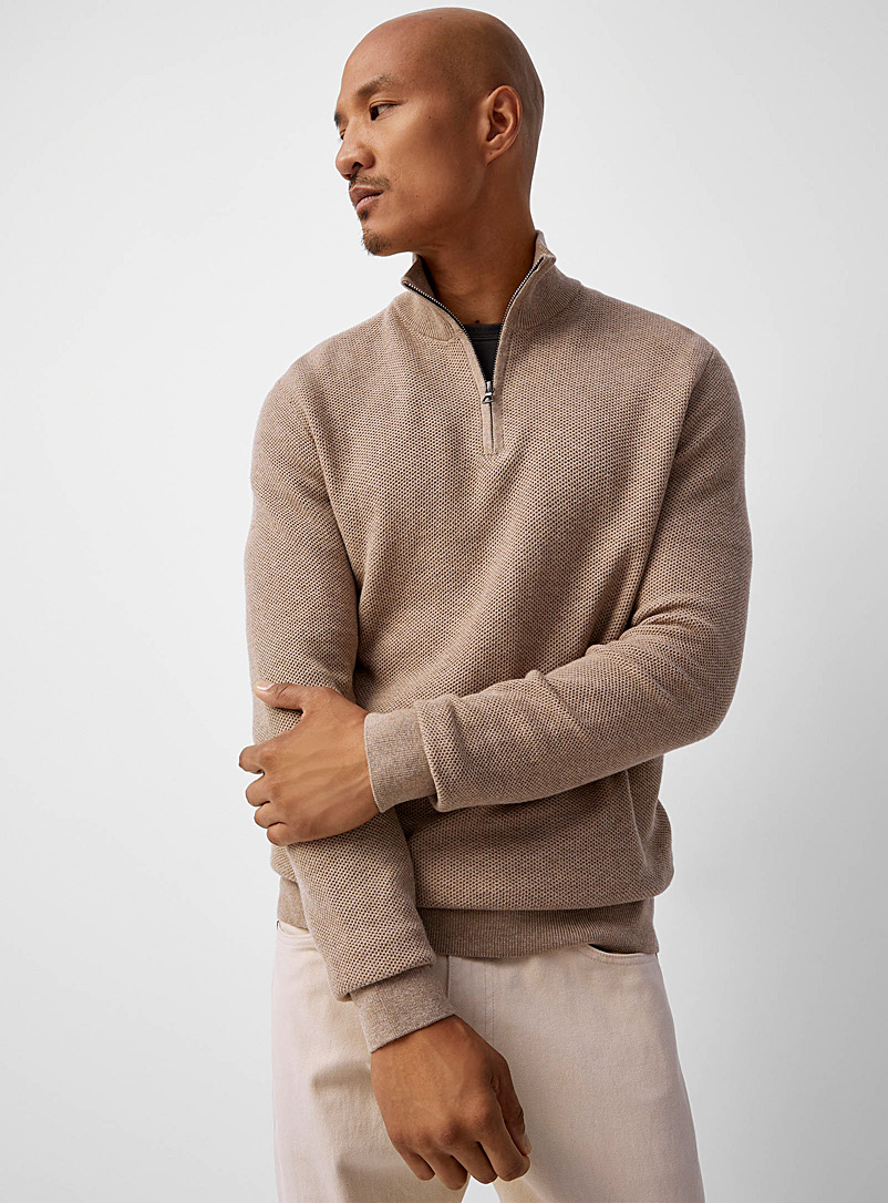 TENCEL™ modal mock-neck minimalist sweater, Le 31