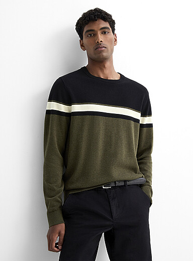 Le chandail rayures en blocs
