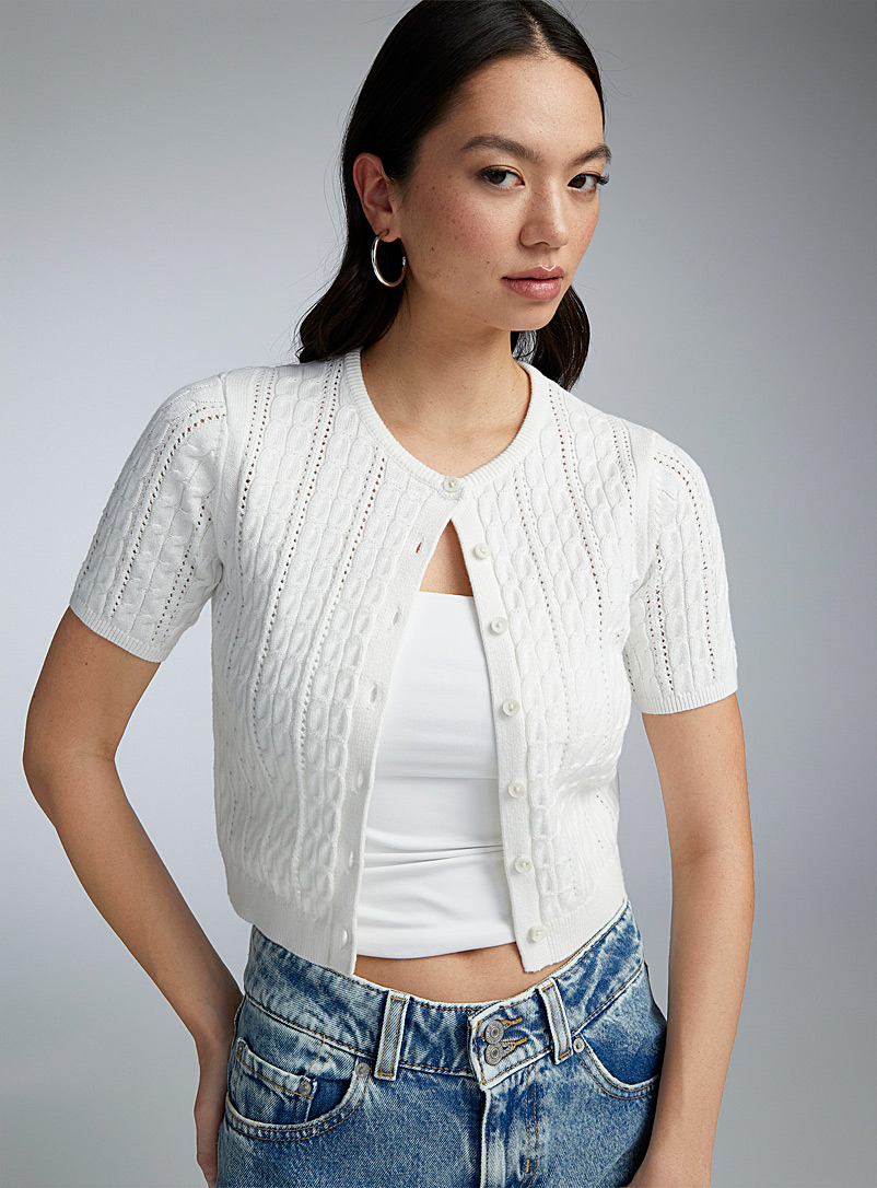 Cables And Openwork Cropped Cardigan Twik Shop Women s Cardigans cables-and-openwork-cropped-cardigan-twik-shop-women-s-cardigans