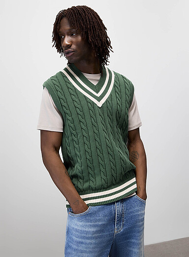 Preppy sweater vest