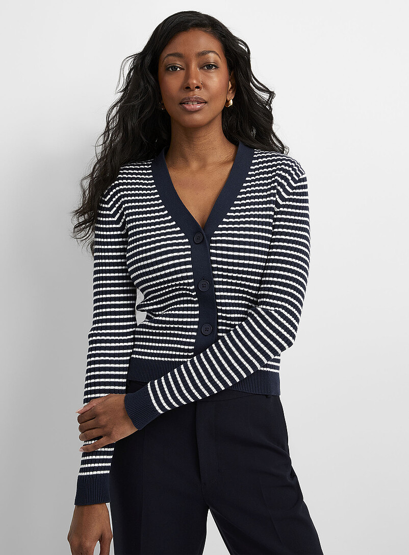 Pull Cardigan à Motif Chat Femme - Cardigan Tricot Oversize Col Rond Y2K Boutons Mignon