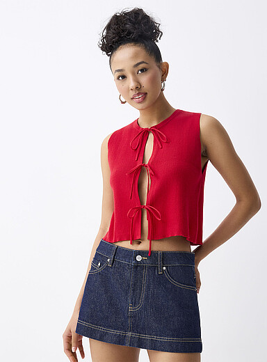 Three bows sweater vest