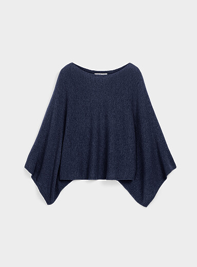 Le poncho luxueux laine et cachemire