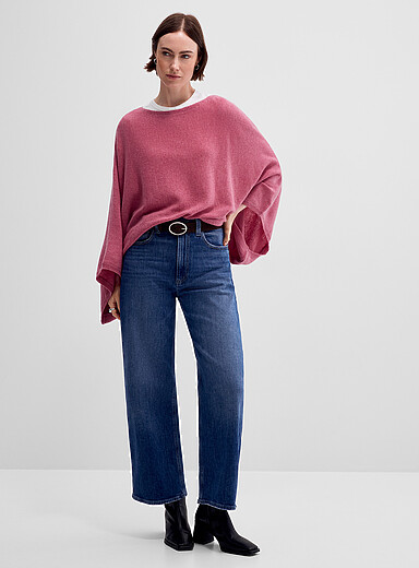 Le poncho luxueux laine et cachemire