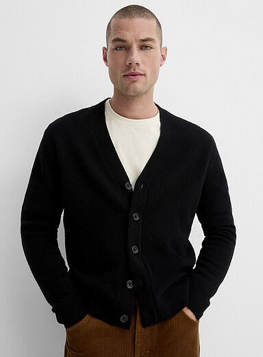 L'Appartement 　BASIC V-NECK CARDIGAN V-neck cardigan Recycled lambswool | Le 31 | Shop Men's Shawl
