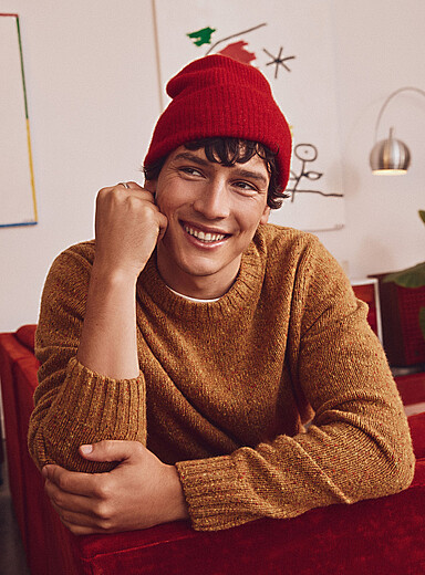 Flecked knit sweater