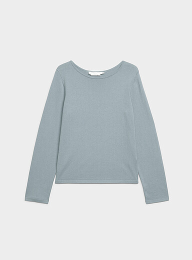 Le chandail fin tricot col bateau