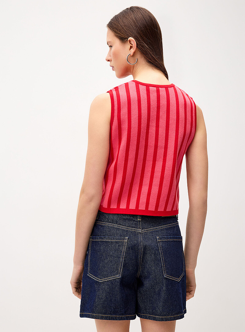 Twik: Le d&eacute;bardeur rayures pop Assorti pour femme