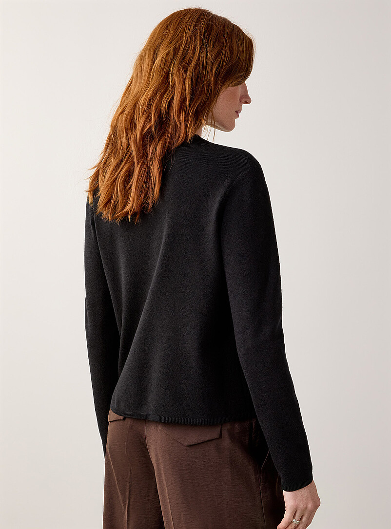 Fine-knit mock-neck sweater | Contemporaine | Shop Women's