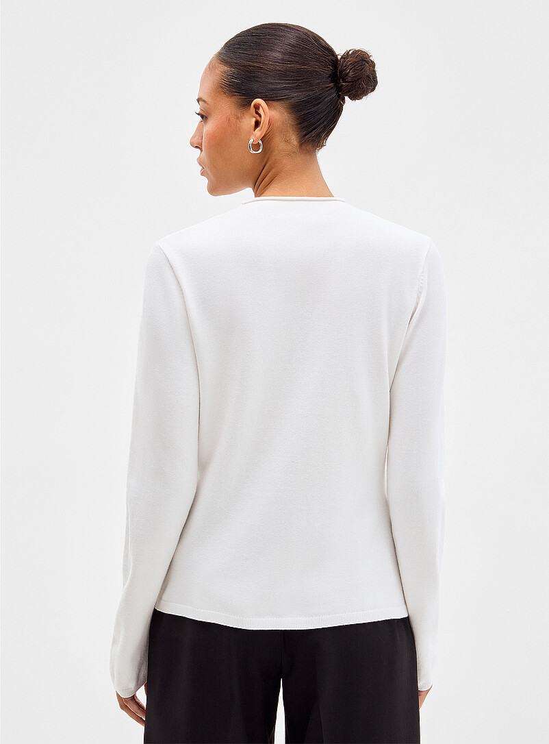 Contemporaine: Le cardigan cintr&eacute; uni col chemin&eacute;e Noir pour femme