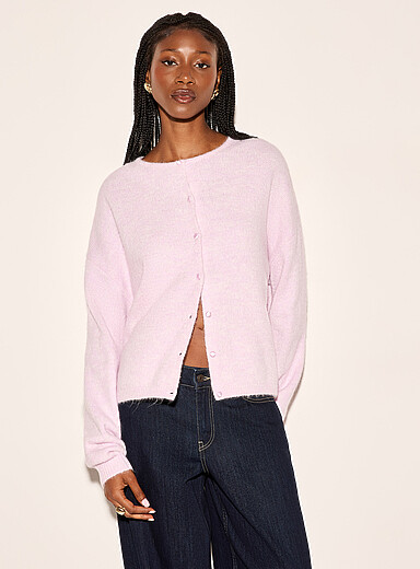 Satiny buttons soft cardigan | Icône | Shop Women's Cardigans | Simons