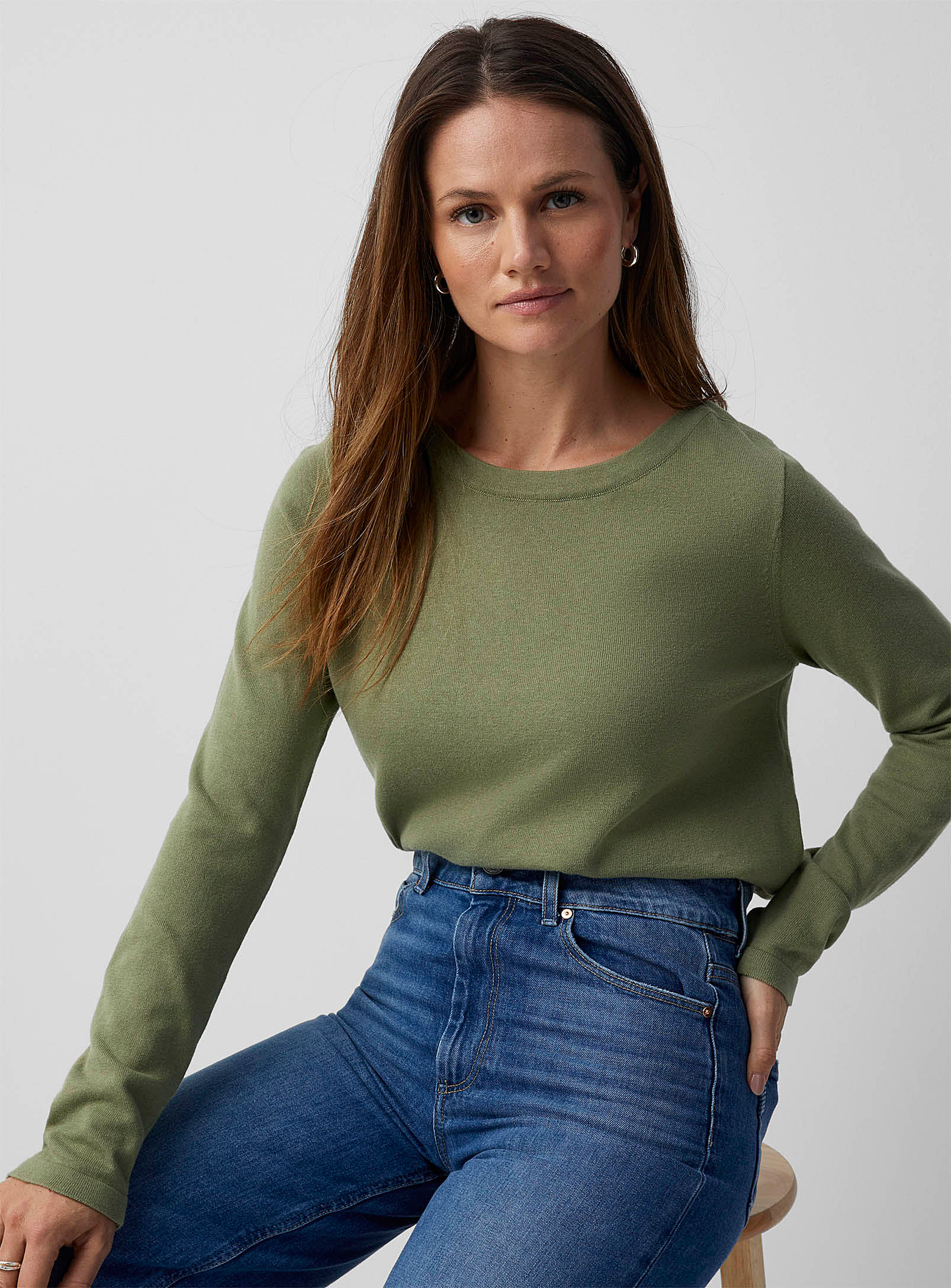 Contemporaine Rounded Boat-neck Sweater In Assorted