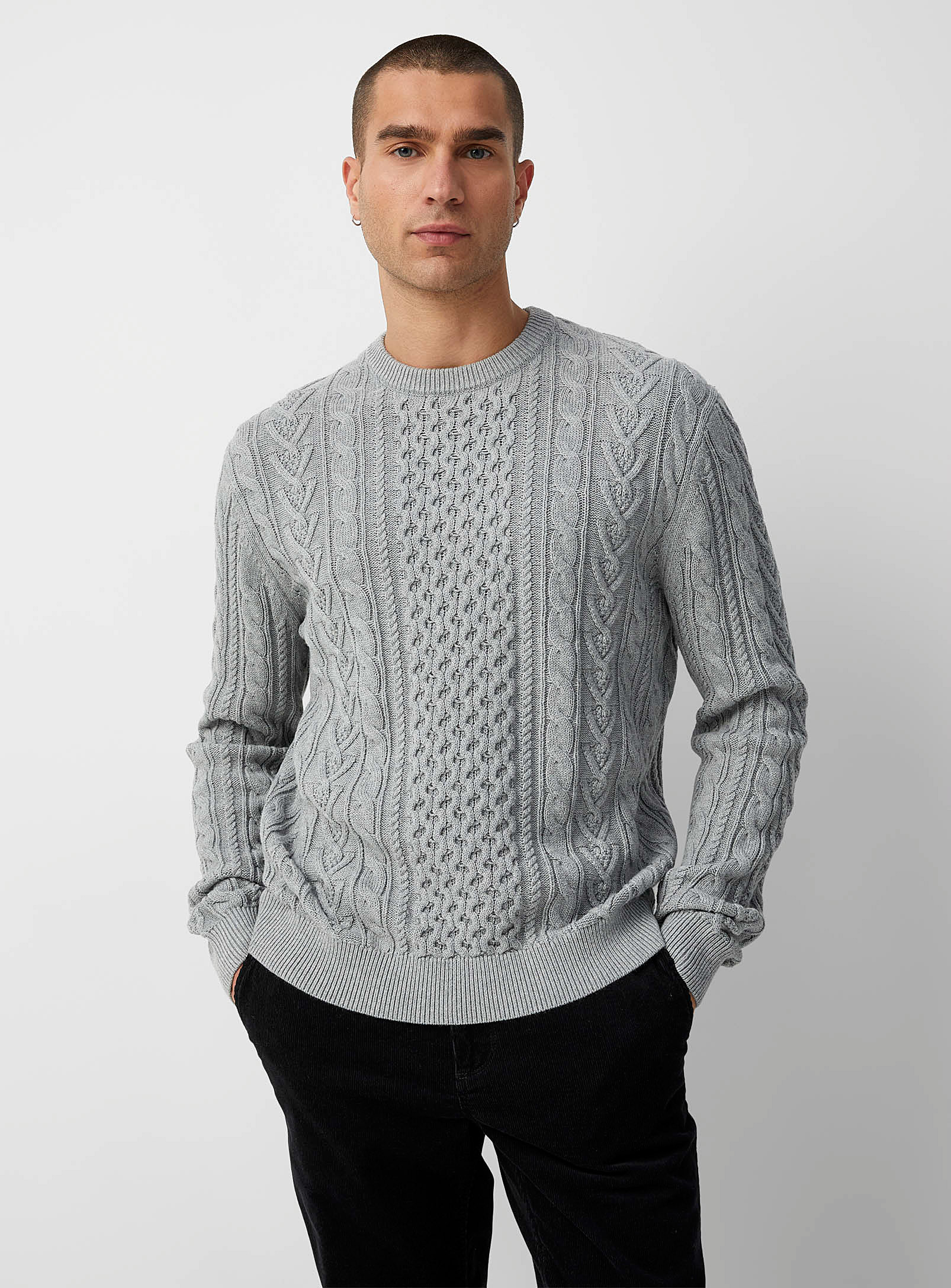 Le 31 Twisted-cable Heritage Sweater In Oxford