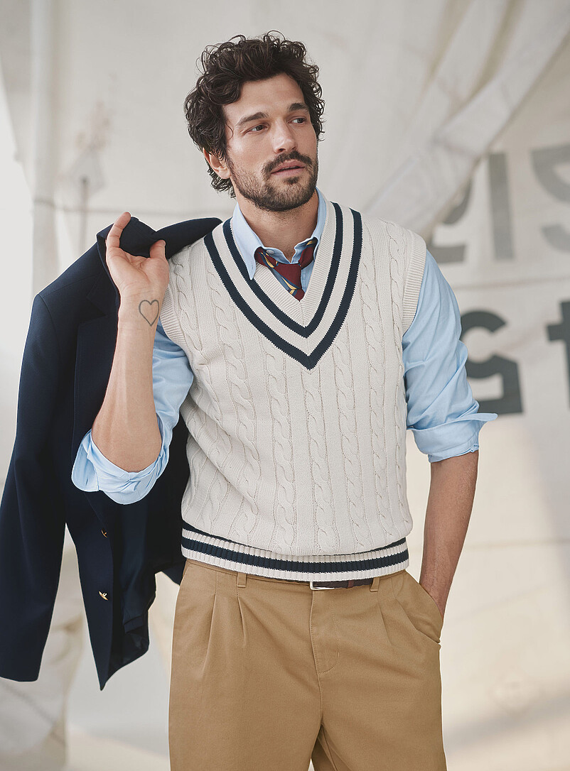 Preppy sweater vest product image (primary)