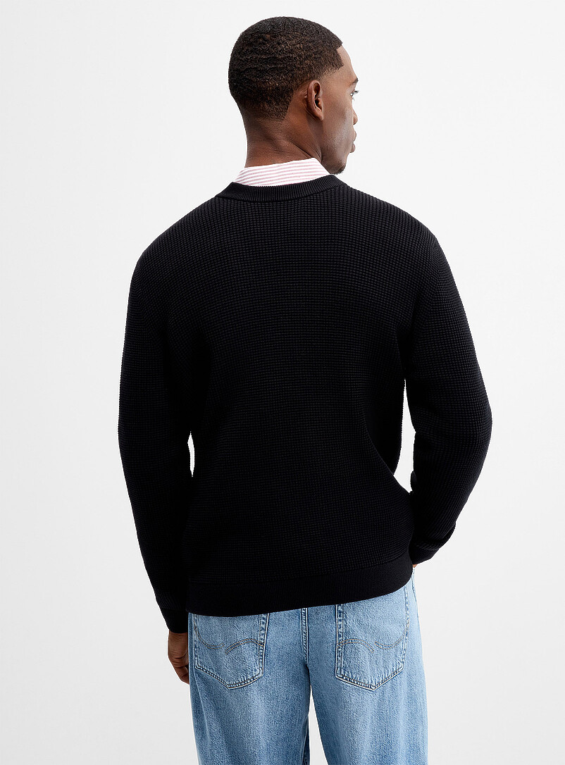 Waffle knit sweater product image 3