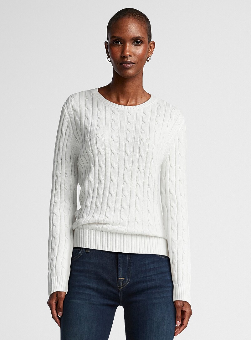 Reprocessed cotton cables sweater product image (primary)