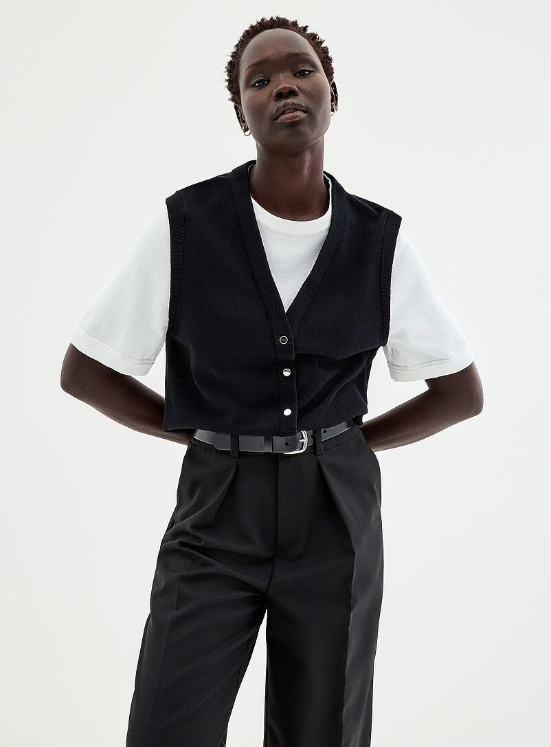 Pure Cotton Overlaid Vest
