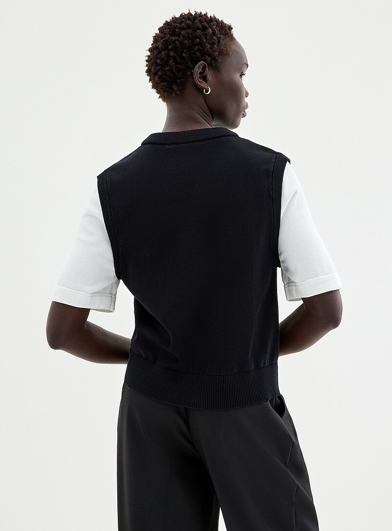 Pure cotton overlaid vest product image 2