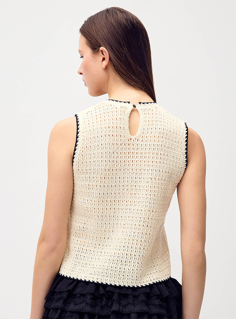 Striped crocheted cami product image 2