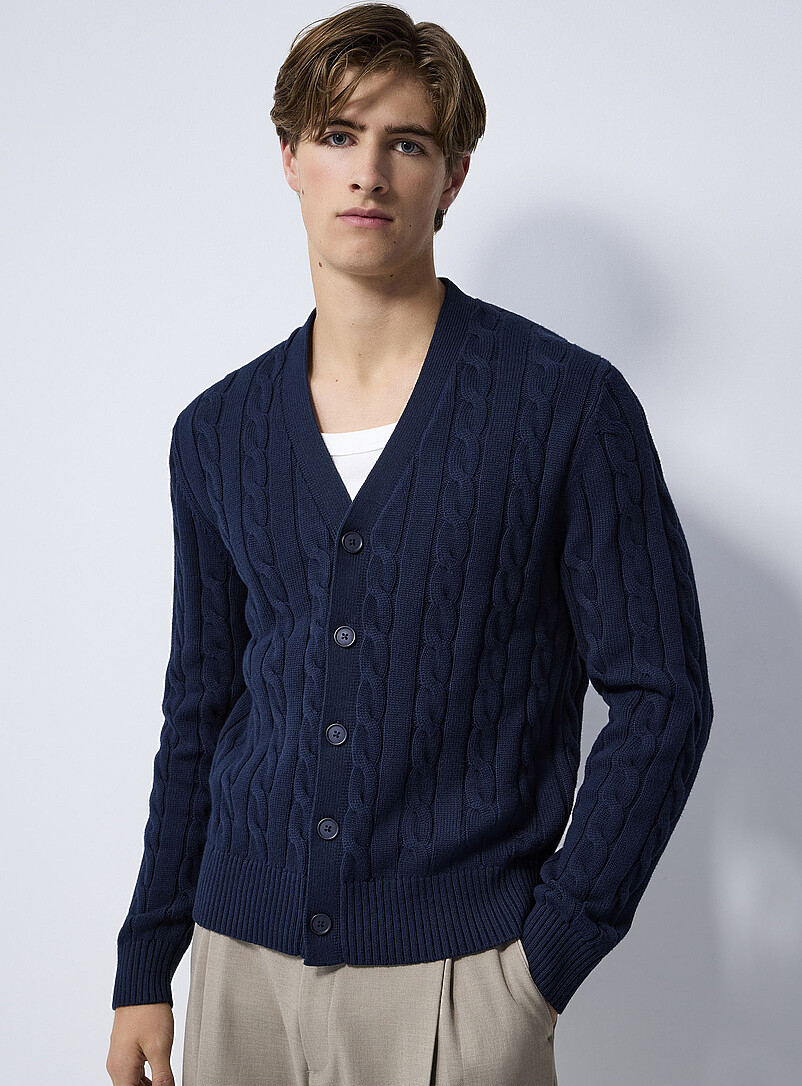 Cable-knit cardigan product image (primary)