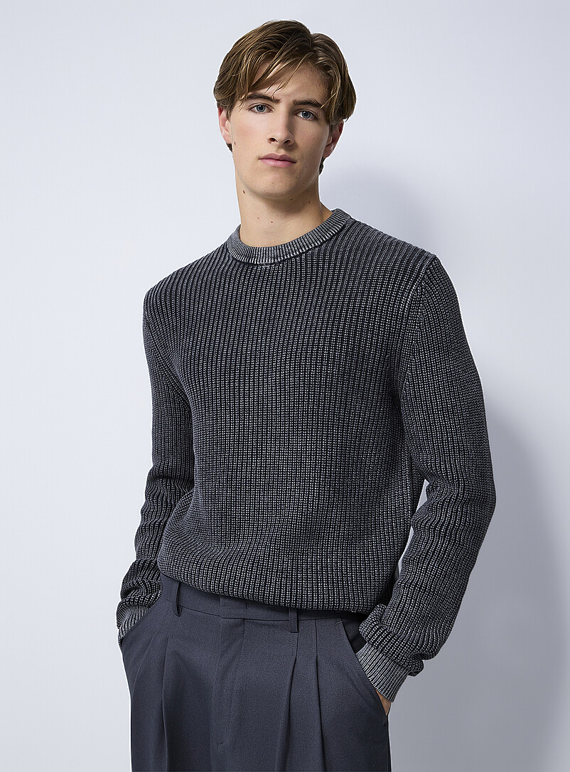 Muted ribbed sweater product image (primary)