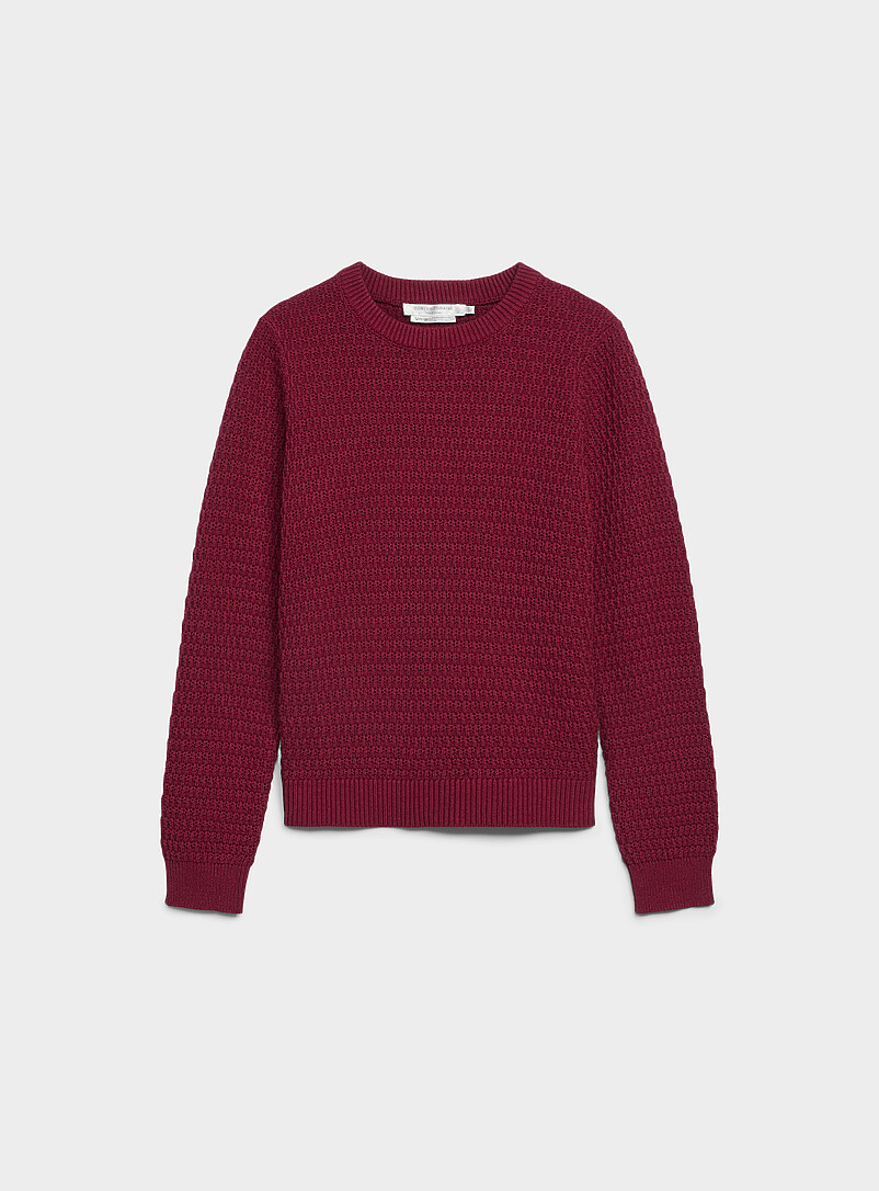 Textured Reprocessed Cotton Sweater