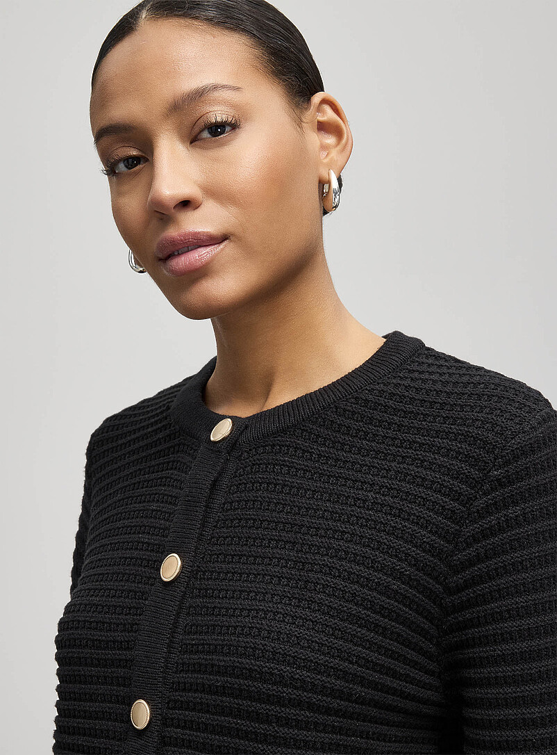 Patch pockets textured cardigan product image 2
