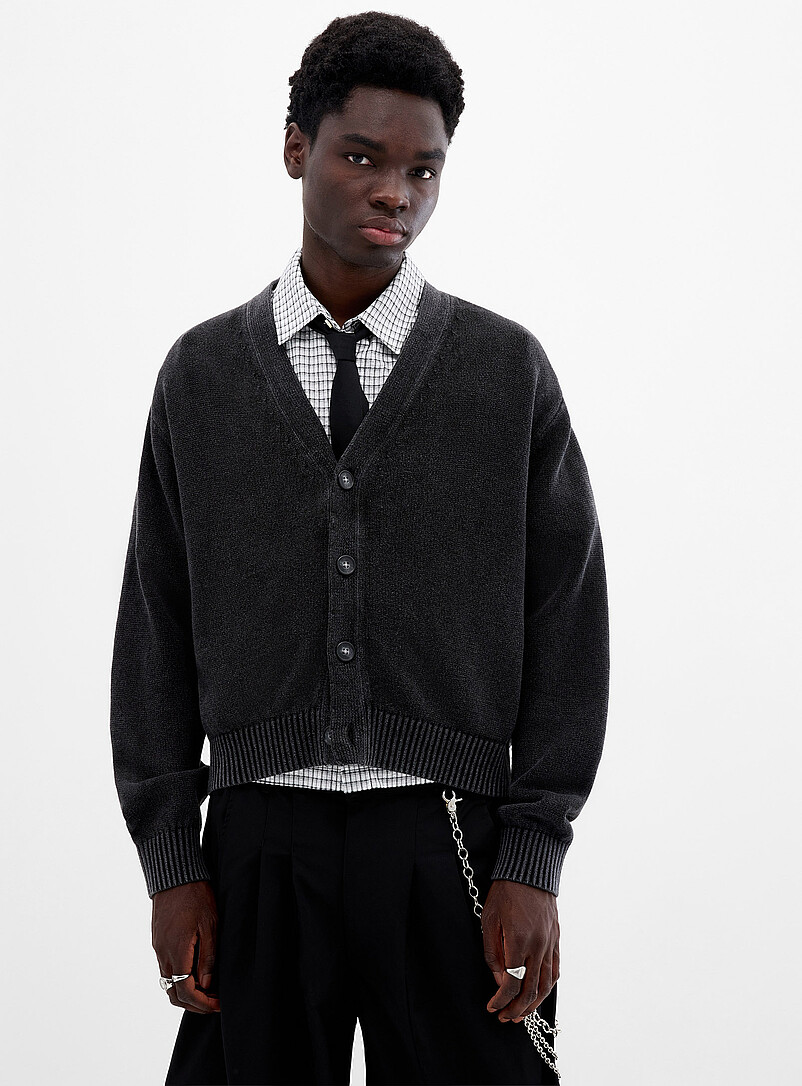 Cropped washed cardigan product image 2