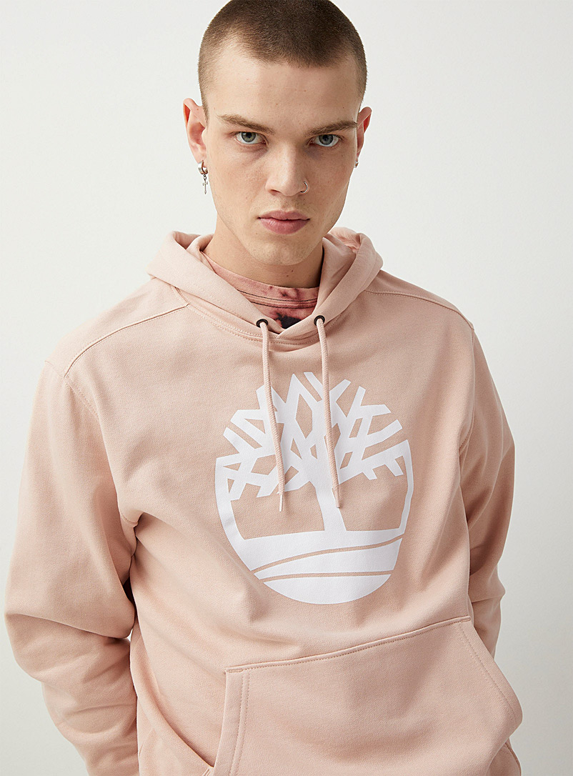 Timberland Pink Tree logo hoodie for men