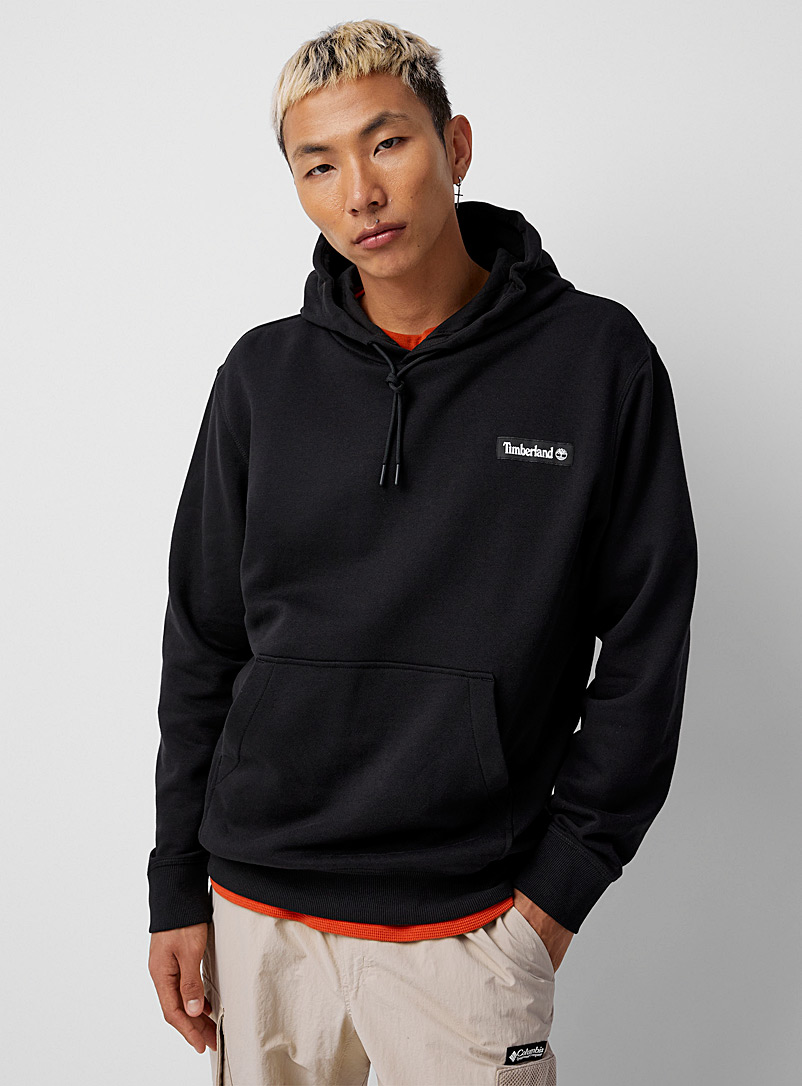 Timberland Black Logo emblem hoodie for men