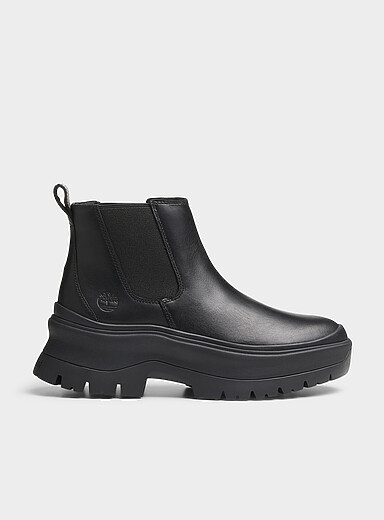 Timberland Black Roxie Lane wavy sole Chelsea boots Women for women
