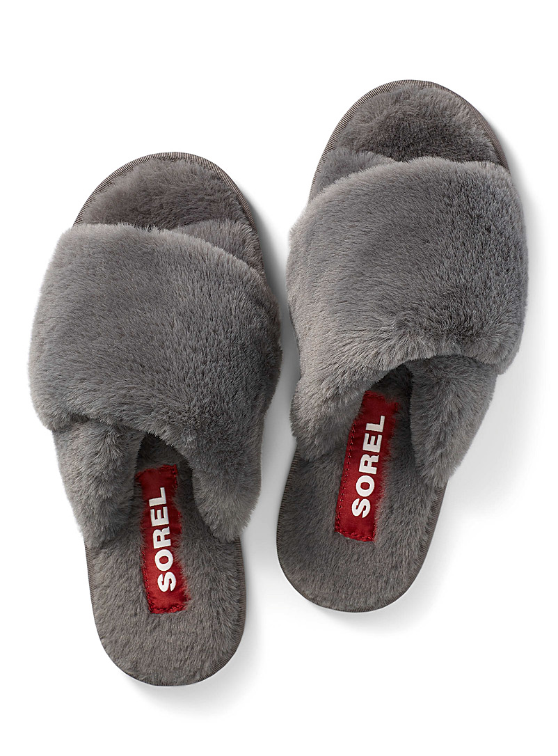 Sorel Dark Grey Go - Mail Run slipper for women