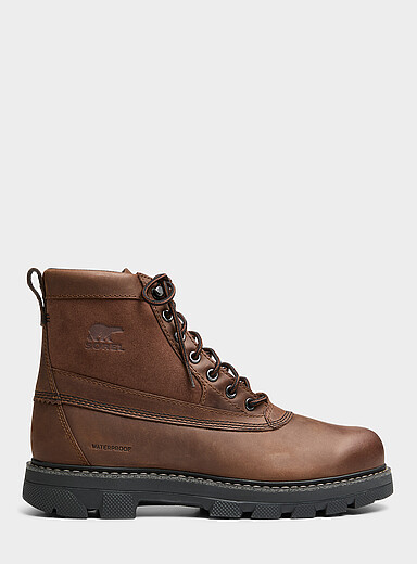 Sorel: La botte Lark-47<sup><small>MC</small></sup> imperm&eacute;able Homme Chocolat - Espresso pour homme