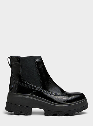 La botte Chelsea cuir noir imperm&eacute;able Joan FRWD Femme