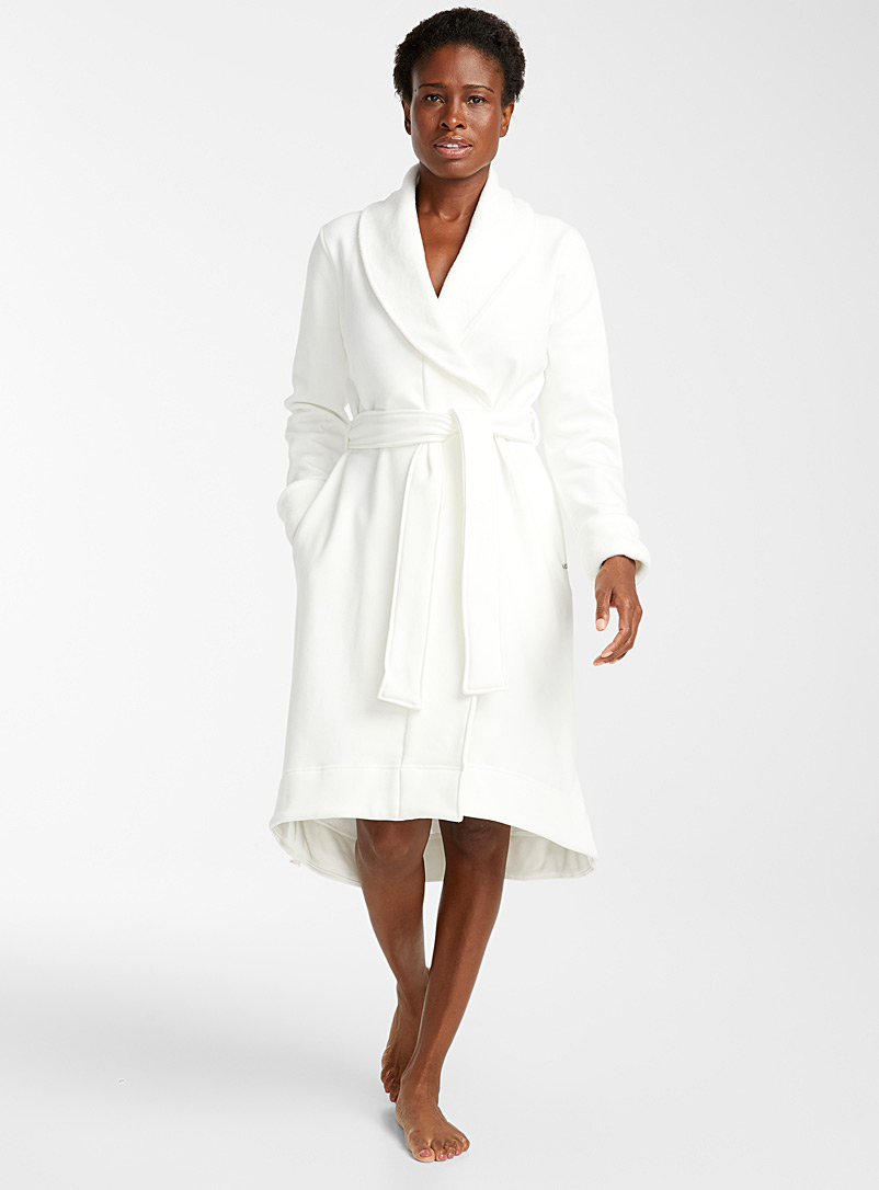UGG Ivory White Duffield II robe for women