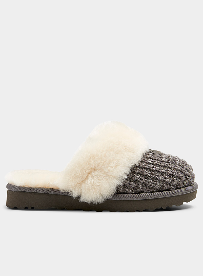UGG Dark Grey Cozy slippers for women